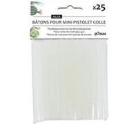 25 bâtons de colle pour mini pistolet à colle - Transparent - Cléopâtre Transparent