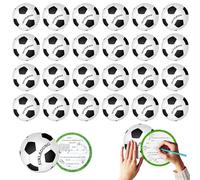 25 cartes d invitation anniversaire foot rondes 15 cm couleur football pour fête enfant jardin école club sport utilisation simple et écriture facile