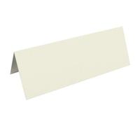 25 chevalets 35x100mm Vergé 210g - Blanc