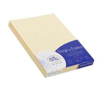 25 chevalets 35x100mm Vergé 210g - Ivoire