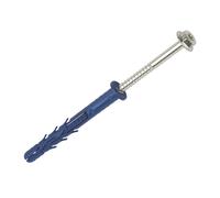 25 chevilles longues universelles avec collerette et vis tête hexagonale Rawlplug FFI 10 x 120mm