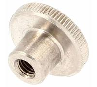 25 Ecrous Moletés Type Haut M6 mm - DIN 466 - Inox A1 - D-Work