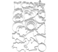 25 emporte-pièces pour biscuits et fondant, avec divers motifs pour Noël