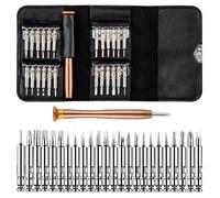 25 en 1 Mini tournevis de précision magnétique Ensemble d'outils de réparation d'ouverture de tournevis Torx électronique compatible avec l'iPhone, l'appareil-photo, et le PC 11*6*2cmCR-V