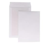25 enveloppe BLANCHE pochette DOS CARTON rigide C4 229 X 324 pochette d’expédition rigide envoi sans plier enveloppe cartonnée au verso Enveloppe Carton arrière Renforcé Fermeture par bande adhésive