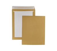 25 enveloppe MARRON DOS CARTON RIGIDE avec poche (B4 260 X 330 mm) rigide pour envoi sans plier, cartonnée au verso sur, renforcée - Fermeture par bande adhésive.