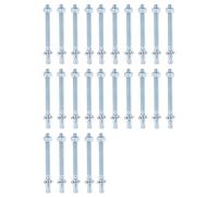 25 Goujons d’Ancrage M8, Boulons d’Ancrage pour Charges Lourdes en Acier Galvanisé avec Écrous, Fixation pour Béton, Garde-Corps, Fenêtres, Machines et Poutres, M8 x 100 mm