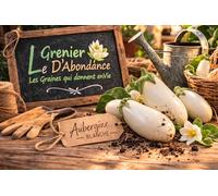 25 graines à semer - Le Grenier d'Abondance - AUBERGINE Blanche Easter Egg Hybride F1
