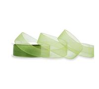25 M de ruban d'organza 25 mm vert olive 078