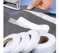 25 m Entoilage thermocollant double face, tissu adhésif, ruban de reliure non tissé, convient pour les accessoires de vêtements, rideaux, ourlets de pantalons et artisanat, facile à utiliser sans cout