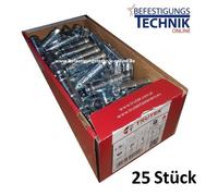 25 M16 RAWL Ancrage Cheville pour maçonnerie Support de carottage Carottier Ancrage pour charges lourdes