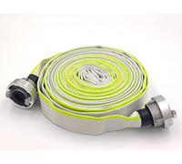 25 mm Ø - 1 pouce | D-25-10 mètres tuyau industriel, de pompiers, de construction, plat-, Tuyau avec raccord Storz