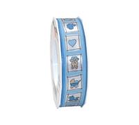 25 mm x 20 m Natale Ruban de Satin Double Face Bleu Clair