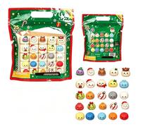 25 Pack Noël Halloween Mystery Extra Mini Squishies Dumpling (#C) | Calendrier de l'Avent Squishys Dumpling 2026,Anti-Stress Squishy, Dumpling Sensoriel à Presser, pour Sachets de Bonbons, Fête