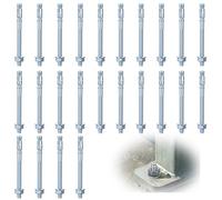 25 Pcs Goujon Ancrage M8 x 100 mm, Goujons d'Ancrage, Boulons à Expansion, Vis d'Expansions, Boulon d'Ancrages, Cheville Beton pour Béton Pierre Fenêtres Machines Poutres
