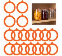 25 Pcs Joint Bocaux En Silicone, 70 x 95 mm Caoutchouc Bocaux Remplacement | Interchangeables Joints de Bocal, Réutilisable Joints de Bocal, Anti-fuites Joint Bocaux le Parfait pour Bonbons Stockage