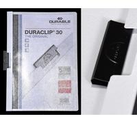 25 Pièce Durable Dossier à Pince Duraclip 30, Films Rigides, À 30 Feuille Blanc