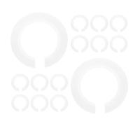 25 Pièces Anneaux D'abat-jour E27 vers E14 en Plastique, Blancs | Adaptateur pour Douille, Installation Simple, Isolation Intégrée, Convient à Divers Luminaires et Usages