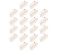25 Pièces Boucle de Fixation, Pièce de Lampe en Plastique Blanc | Maintien Discret du Abat-jour, Usage Maison et Maintenance, pour Lampes de Plafond et Verre
