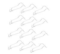 25 Pièces Boucle en Fer pour Tuteur de Plante Grimpante, Argenté | Surface Polie, Légère et Portable, pour Fixation de Tube, Usage Jardin, Poids 345g, Support Solide