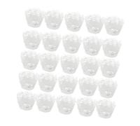 25 Pièces Caissettes à Cupcakes en Papier Blanc à Motif Évidé | Décorations pour Cupcakes, Usage à Maison Présentoir, Style Attrayant pour Fêtes et Pâtisserie