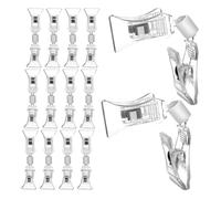 25 Pièces Clips Transparents pour Étiquettes de Prix, Ps ABS | Affichage Double, Maintien Sûr et Usage Polyvalent, pour Commerces de Détail et Centres Commerciaux