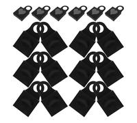25 Pièces Coffret Porte-bouteilles de Vin avec Fenêtre Cœur 9x9x3 | Boîte Présent Noire en Pvc et Carton, Format Compact, pour Bouteilles de Vin et Petits Ornements