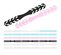 25 Pièces Crochet D'extension Réglable 4 Positions Ajustables | Design Mat Texturé Antidérapant, Dispersion de Pression Flexible, pour Professionnels de Santé et Caissiers