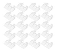 25 Pièces Guide en Plastique Blanc Crab-shaped Verrouillage | Pièces de Rechange Solide pour Rénovation de Meubles Anciens, Réparation Rapide de Tiroirs