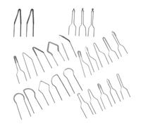 25 Pièces Kit en Fil Métallique de Pointes de Pyrogravure | Fer Argenté, Détails Fins et Tracés Précis, pour Bois et Gourdes, Atelier, Kit Complet D’accessoires