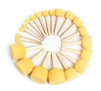 25 Pièces Pinceau en Mousse, Pinceaux Éponge Peinture avec Manche Bois, pour Peinture Art Artisanat Poterie Graffiti - 5 Tailles