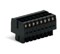25 pièces Prise à 1 conducteur, 2 rangées CAGECLAMP 1,5 mm², noir - Bornier 16 pôles 0,08...1,5 mm² 713-1108
