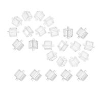 25 pièces Recharge de Dévidoir de Ruban Adhésif en ABS, 3,8x2,2x2cm | Pièce Transparente à Bord Raffiné, Coupe Régulière, des Blocages, pour Bureau et Entrepôt