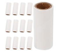 25 Pièces Recharge Rouleau Adhésif pour Poils de Chat, Mini | Papier Blanc, Forte Adhérence, Capture Précise des Fibres, Usage Maison et Déplacement, Format 10cm