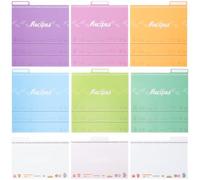 25 Pièces Séparateurs de Recettes Papier pour Boîte la Cuisine | Cartes 10x15cm, Repérage Coloré, Coins Arrondis, Surface Lisse, Motifs Créatifs, Rangement Domestique Couleur Aléatoire