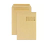 25 Pochettes En Papier Kraft Avec Fenêtre - 22,9 X 32,4 Cm