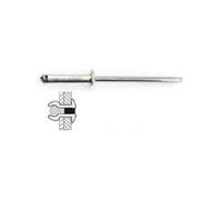 Techman - 25 rivets alu / alu à tête plate Ø 4,8 x 14 mm G