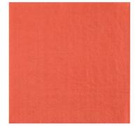 25 Serviettes de table en papier Brique/Terracotta 16.5 x 16.5 cm REF/8083