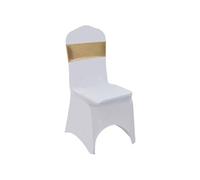 vidaXL Ruban élastique de chaise 25 pièces avec boucle à diamants doré