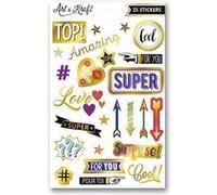 25 stickers épais - Tendance G