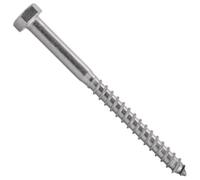 25 Vis à Bois Tête Hexagonale Tirefond 12 x 200 mm - DIN 571 - NFE25-607 - UNI 704 - Inox A2 - D-Work