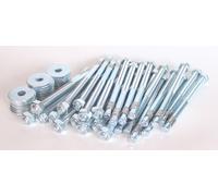 25 x goujons d'ancrage M12 140/220 mm construction bois DIN 7094 chevilles pour