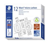 Staedtler – Mines graphite Mars Micro Carbon 250 – 0,5 mm H – étui 12