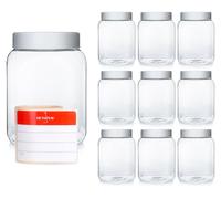 250 gobelets PET avec couvercle 400 ml (vides), hauteur 105 mm, diamètre 77 mm, filetage 62 mm
