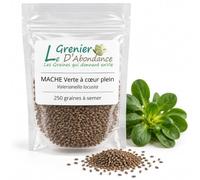 250 graines à semer - Le Grenier d'Abondance - MACHE Verte à cœur plein - Valerianella locusta