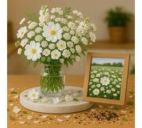 250 Graines de Fleurs d’Été - Mélange de Nuances BLANC - Mélange de 12 Variétés BLANCHE - Fleur Jardin - 379