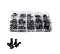 250 pièces-1140 pièces M2 M2.5 M3 M4 M5 noir Grade 12.9 acier Allen hexagone à six pans creux tête vis boulon et écrou ensemble assortiment Kit(M1.6M2M2.5M3-650pcs)