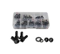 250 pièces-1140 pièces M2 M2.5 M3 M4 M5 noir Grade 12.9 acier Allen hexagone à six pans creux tête vis boulon et écrou ensemble assortiment Kit(M3-250pcs)