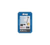 Kreg - 250 vis galvanisés - 8 x 38 mm - filetage épais - Maxi-Loc carré