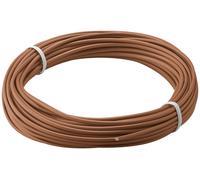 250x Goobay 55040 toron de cuivre isolé, 10 m, brun - câble en cuivre monofilaire, multifilaire (18x 0,1 mm)